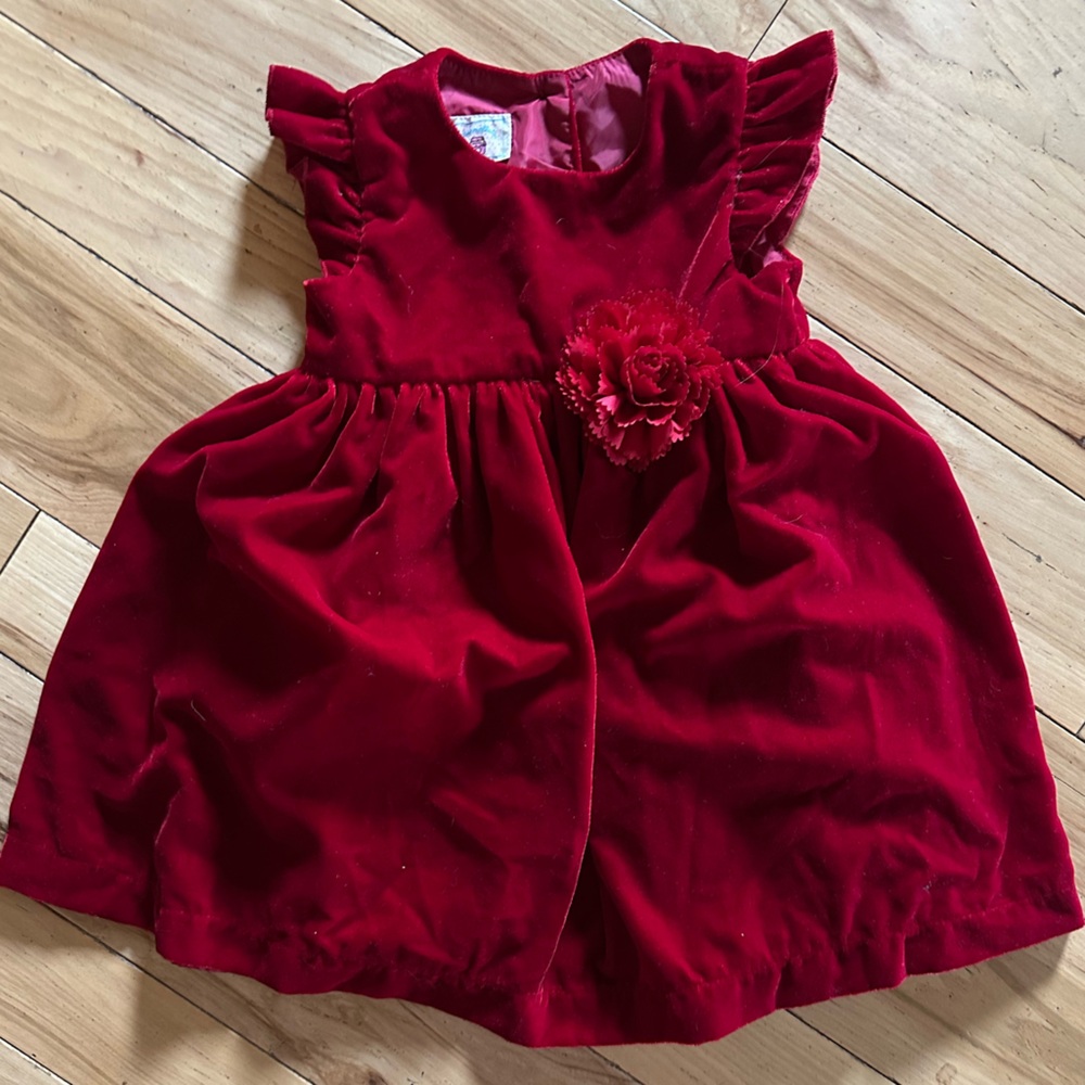Marmellata Red Velvet Formal Girls Dress
